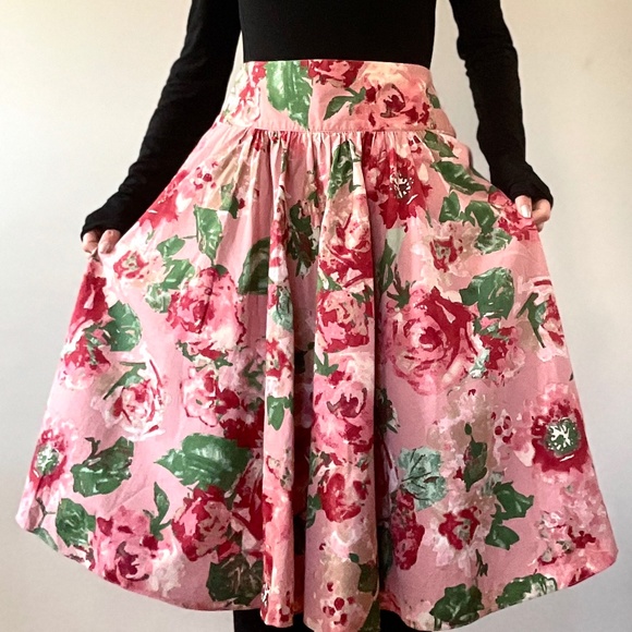 Talbots Dresses & Skirts - Talbots pink floral skirt